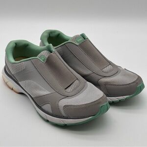 Vionic Samana Gray and Green Women's Slip-On Sneakers